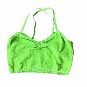 Abercrombie Kids Bra Lace Lime Green Size M